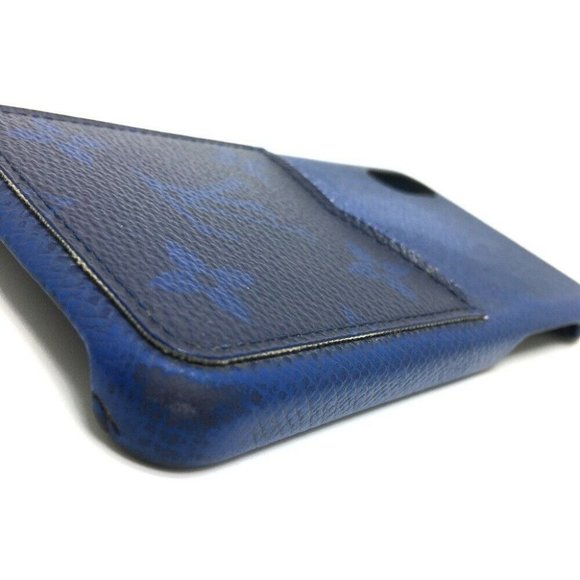 LOUIS VUITTON M67680 Taiga Lama IPHONE-Bumper XS Monogram iPhone Case Blue - Picture 3 of 10